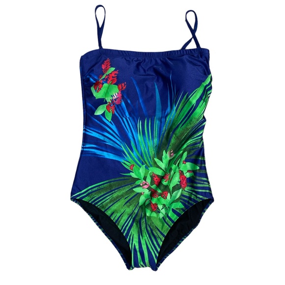 Gottex Other - Gottex Bloom Palm Vacation Beach Bandeau One Piece Swimsuit NWT